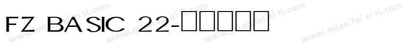 FZ BASIC 22字体转换